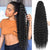 Qp hairMONIXI Synthetic Drawstring Kinky Curly Long Black Color Ponytail for Women Dairy Ponytails Extension Hair Heat Resistant
