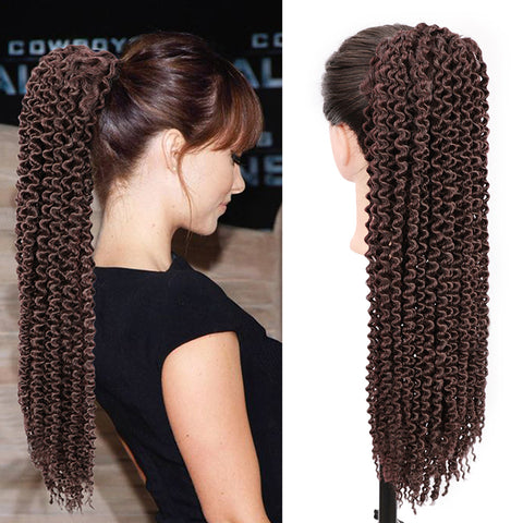 Qp hairMONIXI Synthetic Drawstring Puff Ponytail Afro Kinky Curly Hair Extension  Clip in Pony Tail African American Hair Extension