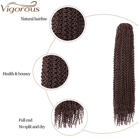 Qp hairMONIXI Synthetic Drawstring Puff Ponytail Afro Kinky Curly Hair Extension  Clip in Pony Tail African American Hair Extension