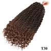 Qp hairMONIXI Synthetic Faux Locs Crochet Braids Synthetic Crochet Braids Ombre  Braiding Hair Bohemian Locks 18 inch 24 Stands
