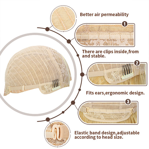 Qp hairMONIXI Synthetic Long Body Wavy Wigs for Women Ombre Blonde to Dark Brown Wig Synthetic Middle Part Wigs Heat Resistant Hair