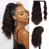 Qp hairMONIXI Synthetic Long Wavy Ponytail Extensions Clip in Hair Extensions Wrap Around Hairpiece Daily Wear Heat Resistant Fiber