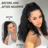 Qp hairMONIXI Synthetic Long Wavy Ponytail Extensions Clip in Hair Extensions Wrap Around Hairpiece Daily Wear Heat Resistant Fiber