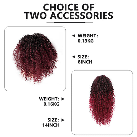 Qp hairMONIXI Synthetic Short Afro Curly Drawstring Ponytail Hair Piece for American Black Women Synthetic Ponytail Clip in Hair
