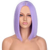 Qp hairMONIXI Synthetic Short Straight Bob Synthetic Wig  Light Blue Hair for Women Pink  Purple Colorful Cosplay Wig Heat Resistant