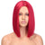 Qp hairMONIXI Synthetic Short Straight Bob Synthetic Wig  Light Blue Hair for Women Pink  Purple Colorful Cosplay Wig Heat Resistant