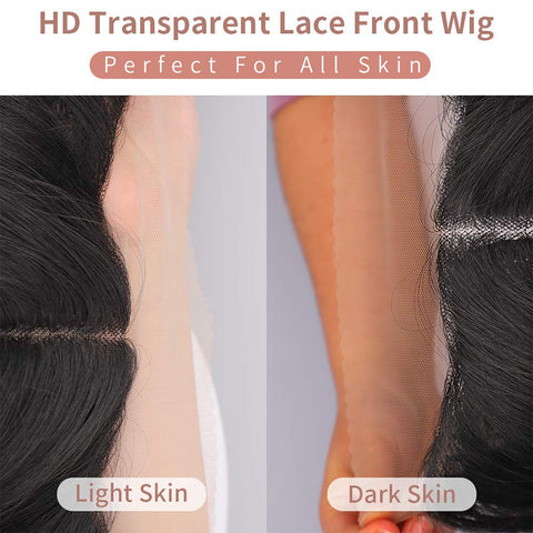 Qp hairMONIXI Synthetic Short Straight T-part Lace Front Wigs Black Synthetic Lace Wigs for Women Synthetic Bob Wig Middle Part Hairs