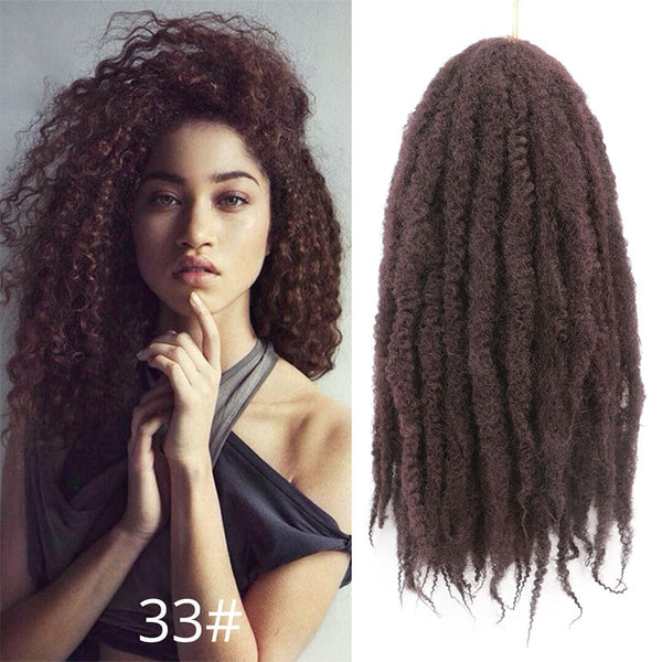 Marley Braid Ombre Braiding Hair Extensions Soft Afro Kinky Natural For Braids 18 inch Synthetic Crochet Braids Hair