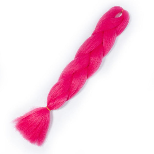 Qp hairOmbre Synthetic Braiding Hair Extensions For Box Twist Braids Women Girl 24'' 100g Jumbo Braids Ombre Tone Color Pink Black Blue