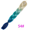 Qp hairOmbre Synthetic Braiding Hair Extensions For Box Twist Braids Women Girl 24'' 100g Jumbo Braids Ombre Tone Color Pink Black Blue