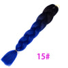 Qp hairOmbre Synthetic Braiding Hair Extensions For Box Twist Braids Women Girl 24'' 100g Jumbo Braids Ombre Tone Color Pink Black Blue