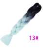 Qp hairOmbre Synthetic Braiding Hair Extensions For Box Twist Braids Women Girl 24'' 100g Jumbo Braids Ombre Tone Color Pink Black Blue