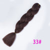 Qp hairOmbre Synthetic Braiding Hair Extensions For Box Twist Braids Women Girl 24'' 100g Jumbo Braids Ombre Tone Color Pink Black Blue