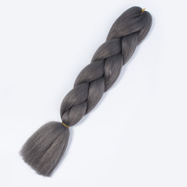 Qp hairOmbre Synthetic Braiding Hair Extensions For Box Twist Braids Women Girl 24'' 100g Jumbo Braids Ombre Tone Color Pink Black Blue