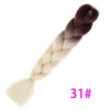 Qp hairOmbre Synthetic Braiding Hair Extensions For Box Twist Braids Women Girl 24'' 100g Jumbo Braids Ombre Tone Color Pink Black Blue