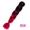 Qp hairOmbre Synthetic Braiding Hair Extensions For Box Twist Braids Women Girl 24'' 100g Jumbo Braids Ombre Tone Color Pink Black Blue