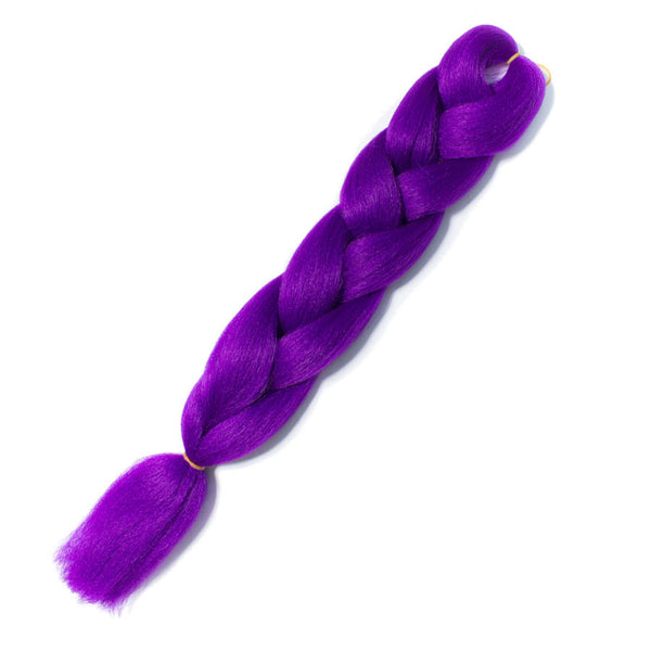 Qp hairOmbre Synthetic Braiding Hair Extensions For Box Twist Braids Women Girl 24'' 100g Jumbo Braids Ombre Tone Color Pink Black Blue