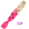 Qp hairOmbre Synthetic Braiding Hair Extensions For Box Twist Braids Women Girl 24'' 100g Jumbo Braids Ombre Tone Color Pink Black Blue