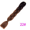 Qp hairOmbre Synthetic Braiding Hair Extensions For Box Twist Braids Women Girl 24'' 100g Jumbo Braids Ombre Tone Color Pink Black Blue
