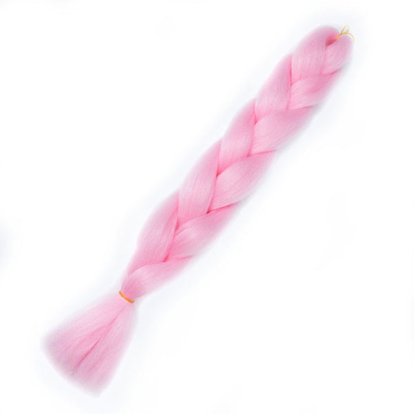 Qp hairOmbre Synthetic Braiding Hair Extensions For Box Twist Braids Women Girl 24'' 100g Jumbo Braids Ombre Tone Color Pink Black Blue