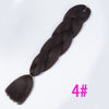 Qp hairOmbre Synthetic Braiding Hair Extensions For Box Twist Braids Women Girl 24'' 100g Jumbo Braids Ombre Tone Color Pink Black Blue