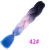 Qp hairOmbre Synthetic Braiding Hair Extensions For Box Twist Braids Women Girl 24'' 100g Jumbo Braids Ombre Tone Color Pink Black Blue