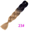 Qp hairOmbre Synthetic Braiding Hair Extensions For Box Twist Braids Women Girl 24'' 100g Jumbo Braids Ombre Tone Color Pink Black Blue
