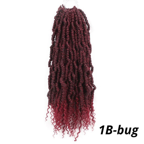 Passion Spring Twists Synthetic Crochet Hair Extensions Ombre Crochet Braids Fluffy Bomb Twist Braiding Hair Bulk