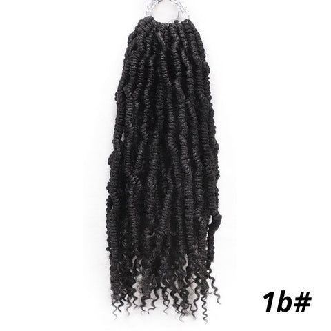 Passion Spring Twists Synthetic Crochet Hair Extensions Ombre Crochet Braids Fluffy Bomb Twist Braiding Hair Bulk