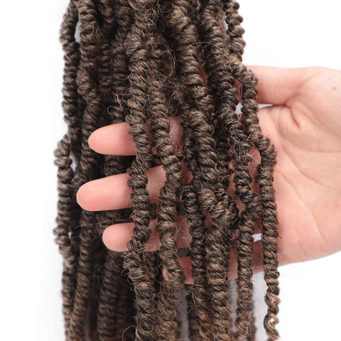 Passion Spring Twists Synthetic Crochet Hair Extensions Ombre Crochet Braids Fluffy Bomb Twist Braiding Hair Bulk