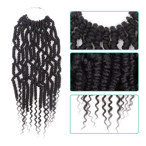 Passion Spring Twists Synthetic Crochet Hair Extensions Ombre Crochet Braids Fluffy Bomb Twist Braiding Hair Bulk