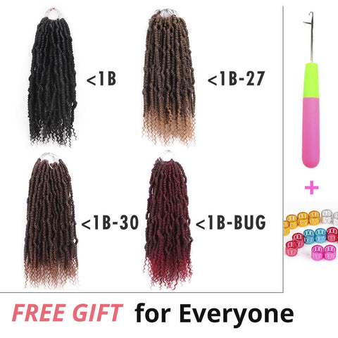 Passion Spring Twists Synthetic Crochet Hair Extensions Ombre Crochet Braids Fluffy Bomb Twist Braiding Hair Bulk