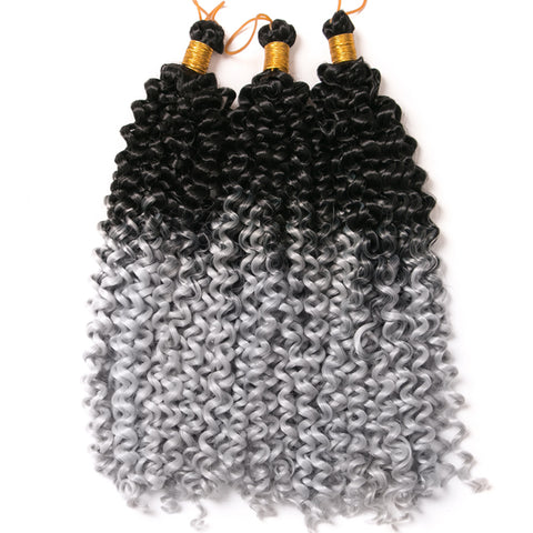 Qp hairPassion Twist Braids Synthetic Crochet hair 14 inch 100g/pcs Braiding Hair extensions Crochet braids Twist black Light Grey