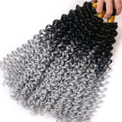 Qp hairPassion Twist Braids Synthetic Crochet hair 14 inch 100g/pcs Braiding Hair extensions Crochet braids Twist black Light Grey