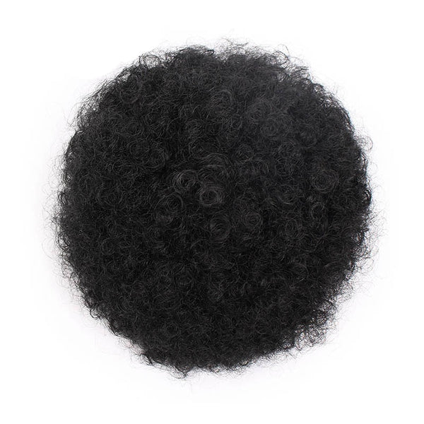 Ponytail Puff Afro Hair Bun Chignon Curly Drawstring Short Pony Tail Clip in on Synthetic Fake Hair Extensions Doris beauty
