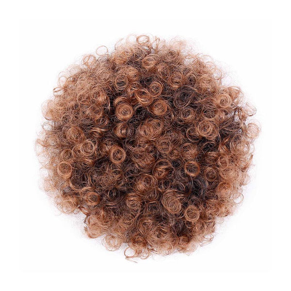 Ponytail Puff Afro Hair Bun Chignon Curly Drawstring Short Pony Tail Clip in on Synthetic Fake Hair Extensions Doris beauty