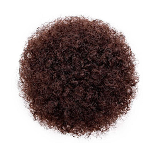 Ponytail Puff Afro Hair Bun Chignon Curly Drawstring Short Pony Tail Clip in on Synthetic Fake Hair Extensions Doris beauty