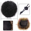 Ponytail Puff Afro Hair Bun Chignon Curly Drawstring Short Pony Tail Clip in on Synthetic Fake Hair Extensions Doris beauty