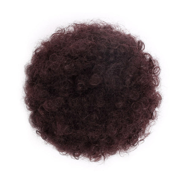 Ponytail Puff Afro Hair Bun Chignon Curly Drawstring Short Pony Tail Clip in on Synthetic Fake Hair Extensions Doris beauty