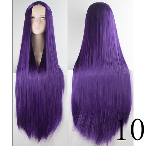 Qp hairQp Hair Women's Long  Silky Straight Synthetic Hair Wig Cosplay High Temperature Fiber wigs