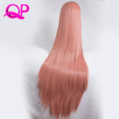 Qp hairQp Hair Women's Long  Silky Straight Synthetic Hair Wig Cosplay High Temperature Fiber wigs