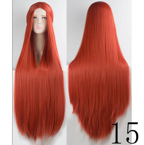 Qp hairQp Hair Women's Long  Silky Straight Synthetic Hair Wig Cosplay High Temperature Fiber wigs