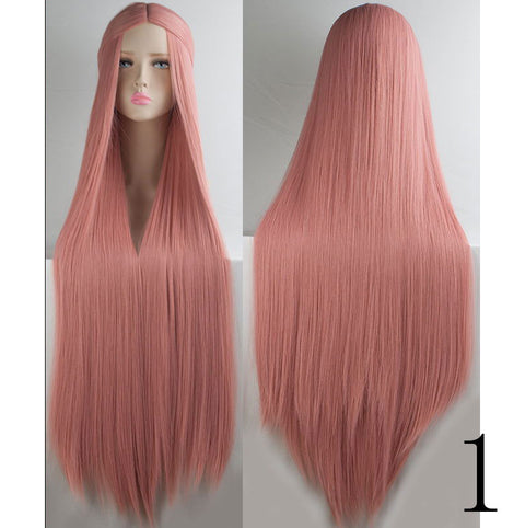 Qp hairQp Hair Women's Long  Silky Straight Synthetic Hair Wig Cosplay High Temperature Fiber wigs