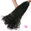 Qp hairSenegalese Twist Synthetic Crochet Braids Hair 18 Inch 30 Roots/pack Braiding Hair Extentions For Women Ombre Color Bonde