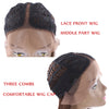 Short Bob Lace Front Synthetic Hair Wigs Ombre Black Blonde Red Color Qp Yaki Straight Middle Part Blunt Lace Wig For Women