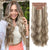 Qp hairSynthetic 4pcs Clip In Hair Extensions Long Wavy Extension Black and Mixed Color Hairpieces For Women Dairy Heat Resistence