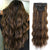 Qp hairSynthetic 4pcs Clip In Hair Extensions Long Wavy Extension Black and Mixed Color Hairpieces For Women Dairy Heat Resistence