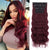 Qp hairSynthetic 4pcs Clip In Hair Extensions Long Wavy Extension Black and Mixed Color Hairpieces For Women Dairy Heat Resistence