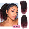 Qp hairSynthetic Afro Kinky Curly Hair Drawstring Puff Ponytail Extension Synthetic Clip in Pony Tail African American Hair Extension