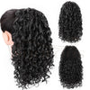 Qp hairSynthetic Afro Kinky Curly Hair Drawstring Puff Ponytail Extension Synthetic Clip in Pony Tail African American Hair Extension
